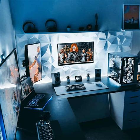 The Top 37 Computer Room Ideas U Shaped Gaming Desk, Computer Desk Setup, Computer Gaming Room ...