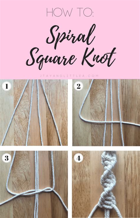 DIY Macrame Plant Hanger, macrame, macrame knits, how to spiral square knot, square knot, simple ...