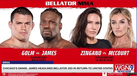 Chicago's Daniel James has a few goals for his Bellator 293 main event ...