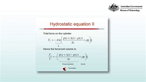 hydrostatic equation – equation to determine hydrostatic pressure – Filmisfine