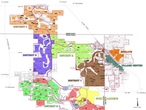 The Villages Printable Golf Course Map