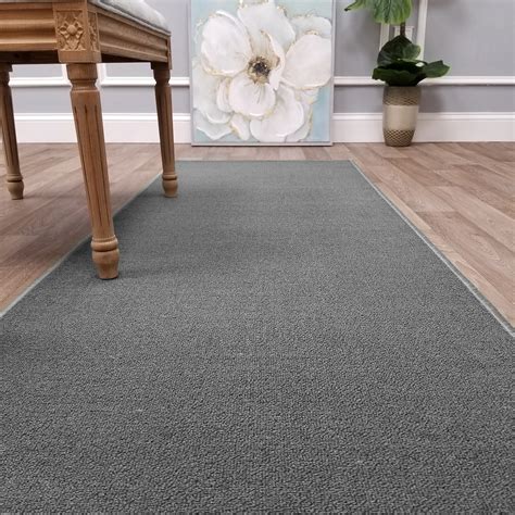 Your Choice Length & Color Solid Non-Slip Carpet Runner Rug Rubber Backed - Walmart.com