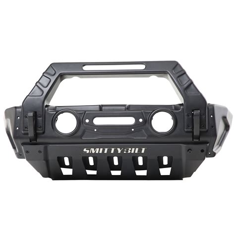 Smittybilt 76730 Stryker Front Bumper for 07-23 Jeep Wrangler JK, JL, & Gladiator JT | Quadratec