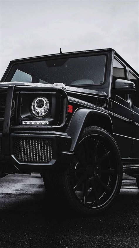 Mercedes Benz G Class Black SUV iPhone Wallpaper | Droomauto's, Auto ...