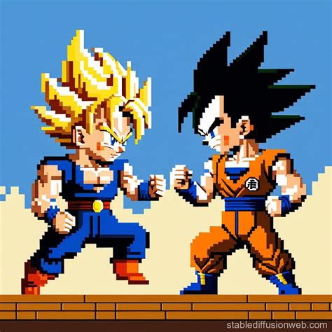 goku and vegeta from dragon ball z training Prompts | Stable Diffusion ...