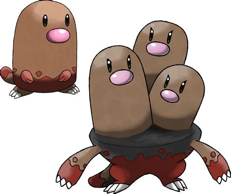 Diglett and Dugtrio Surface Forms | Diglett Underground | Know Your Meme