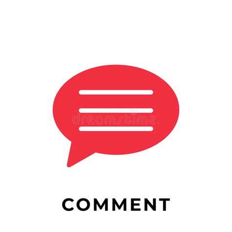 Comment Button Icon Vector for Social Media. Comment Icon Vector ...