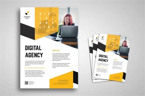 Flyer Template – Digital Analyst Company – UI Creative