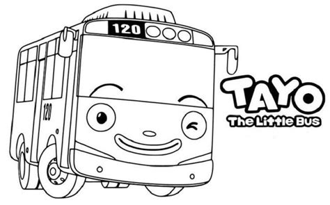 Tayo Group Coloring Page | Tayo the little bus, Little bus, Coloring pages