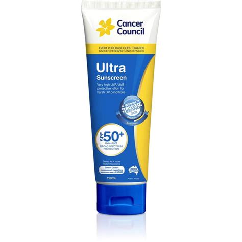 Buy Cancer Council Ultra Spf 50+ Sunscreen 110ml Online | Worldwide ...