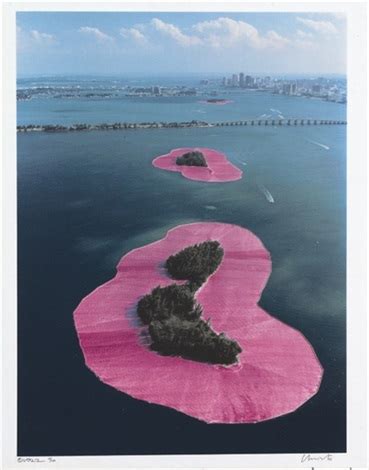 Surrounded Islands, Biscayne Bay, Greater Miami, Florida set of 4 by Christo and Jeanne-Claude ...