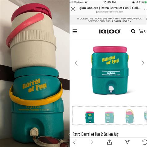 IGLOO just released a retro line, claiming to manufacture the coolers with the same material ...