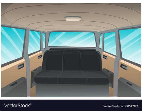 Cartoon image car interior background Royalty Free Vector