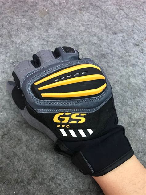 GS Pro Gloves For GS1200 Rallye 4 Motocross Motorbike Mens Bike Gloves Mens Leather Gauntlets ...