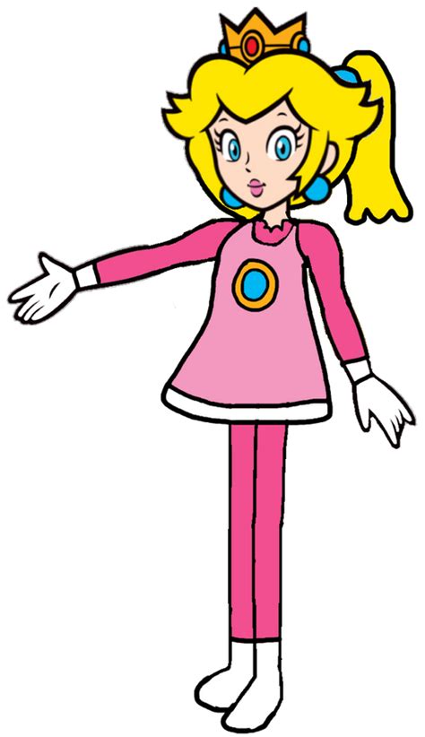 Princess Peach wearing her winter sports outfit by AlyssaTheYoshiGirl on DeviantArt