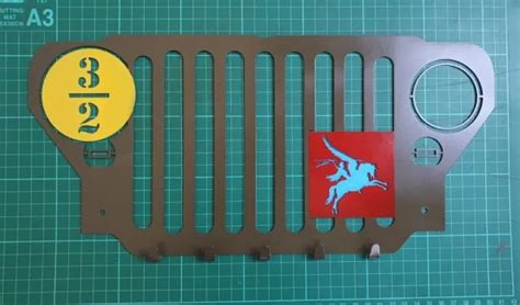 WW2 BRITISH AIRBORNE PEEP GRILLE Decorative Silhouette Wall Art Key Hanger £29.50 - PicClick UK