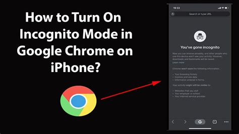 How to Turn On Incognito Mode in Google Chrome on iPhone? - YouTube