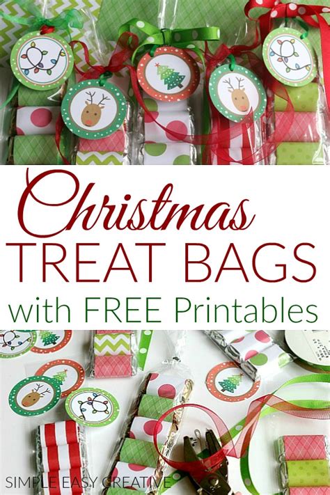 Christmas Treat Bags with Printables: Holiday Inspiration - Hoosier Homemade