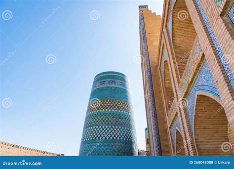 Khiva, Uzbekistan, Architecture in the Old Town. Stock Photo - Image of ...