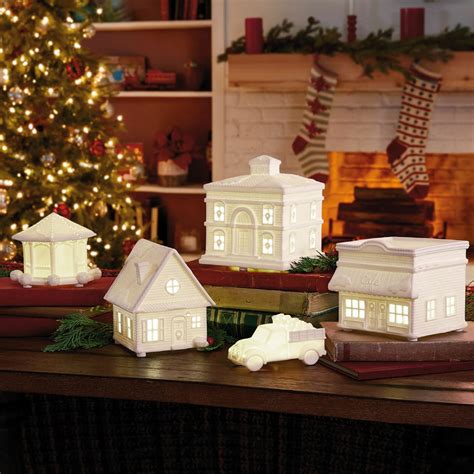 Hallmark Channel Musical Christmas Village With Light, Set of 5 - Etsy