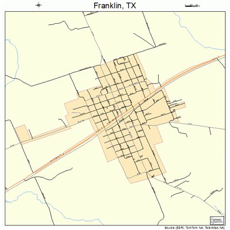 Franklin Texas Street Map 4827288