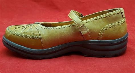 Dr Comfort Paradise Mary Jane Slip On Diabetic Shoes Womens 7 Wide Tan ...