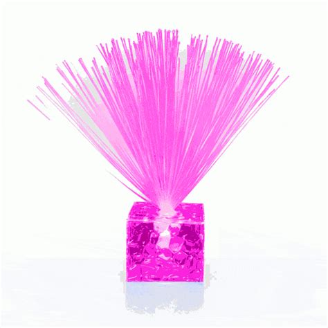 Fiber Optic Centerpiece with Small Clear Color Changing Base | Best Glowing Party Supplies