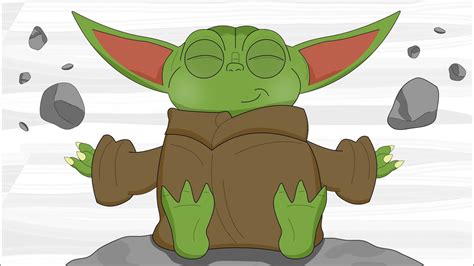 Baby Yoda Starts his Jedi Training | A Star Wars Cartoon - YouTube