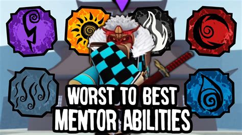 EVERY Kenjutsu Mentor Ability RANKED From WORST To BEST | Shindo Life ...