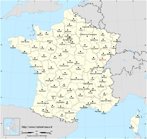 CARTE BESANCON : cartes de Besançon 25000