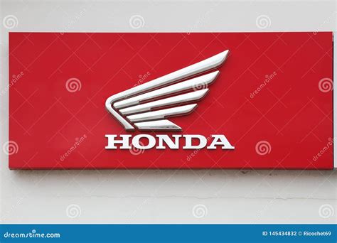 Honda Motorcycle Logo on a Wall Editorial Photography - Image of ...