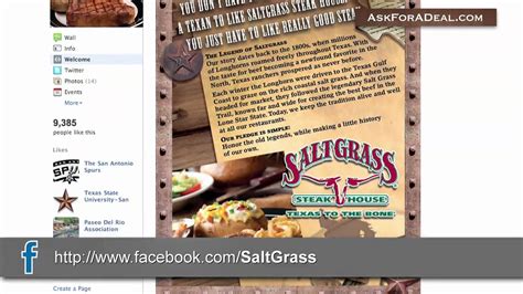 Saltgrass Steakhouse Coupons - YouTube