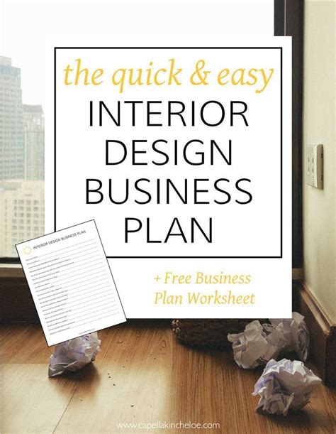 Business plans shouldn't be hard. This quick and easy interior design business pl… | Interior ...