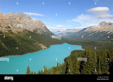 Peyto Lake, Banff National Park, Rocky Mountains, Alberta, Canada Stock ...