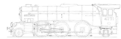 Lner Class V2 4771 Green Arrow Blueprint - Download Free Blueprint For 9B7