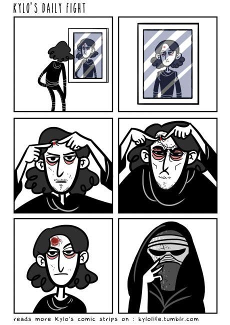 The real reason why Kylo wears an helmet | Star wars humor, Ren star ...