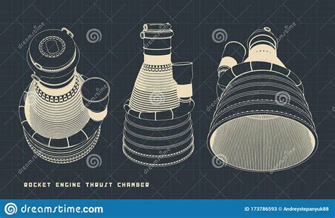 Rocket Engine Thrust Chamber Blueprints