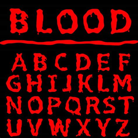 Dripping Blood Font Illustrations, Royalty-Free Vector Graphics & Clip ...