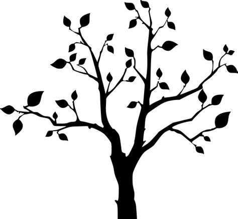 SVG > tree 1 leaf branches - Free SVG Image & Icon. | SVG Silh