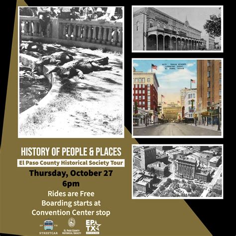 Join us October 27 in Downtown El Paso for another History of People ...