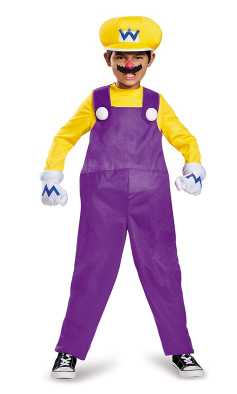 Buy DISGUISE 98815K Deluxe Wario Mario Costume Kids Halloween, M Online ...