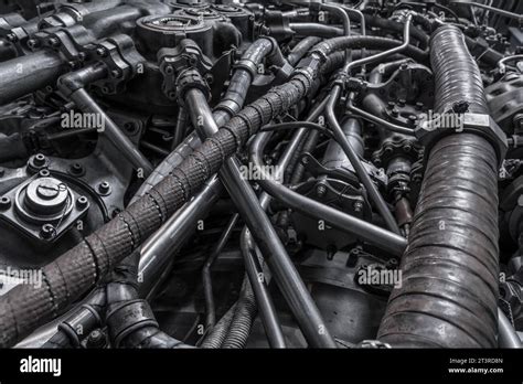 Detail of a historic Concorde jet engine Stock Photo - Alamy