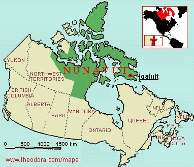 Maps of Nunavut - Flags, Maps, Economy, Geography, Climate, Natural ...