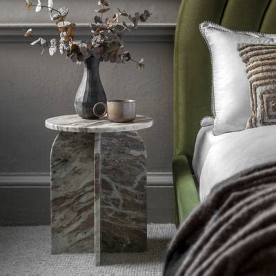 Natural Round Marble Side Table