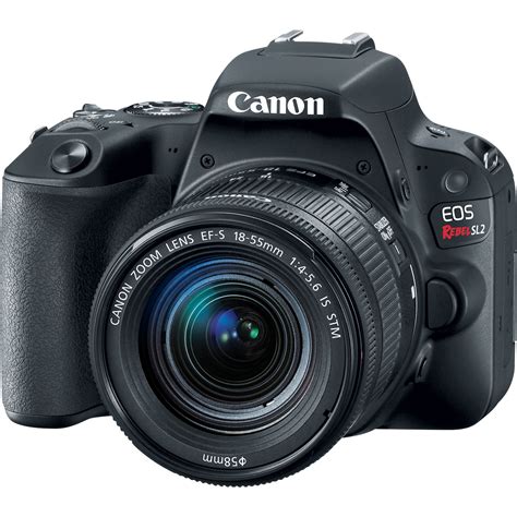 Canon SL2 EOS Rebel DSLR Camera with 18-55mm Lens (SL2 Black)