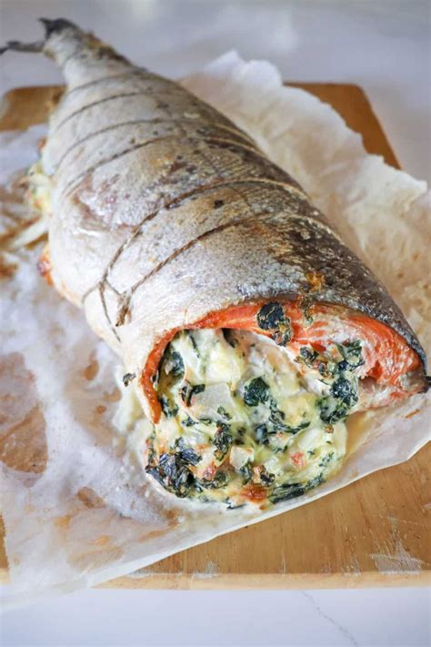 The Best Crab Stuffed Salmon Recipe » Homemade Heather