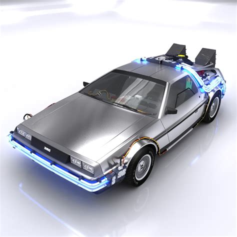 ArtStation - DeLorean Time Machine | Game Assets