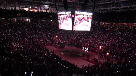 Bud Walton Arena pregame light show - YouTube