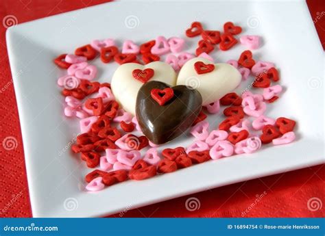 Chocolate hearts stock photo. Image of amor, decorated - 16894754