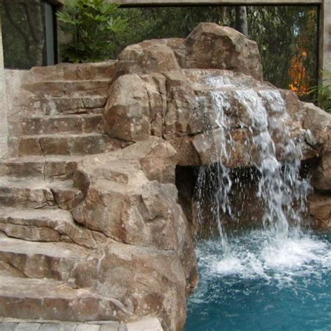 Rock pool waterfalls to bedeck your poolside with beauty and grace